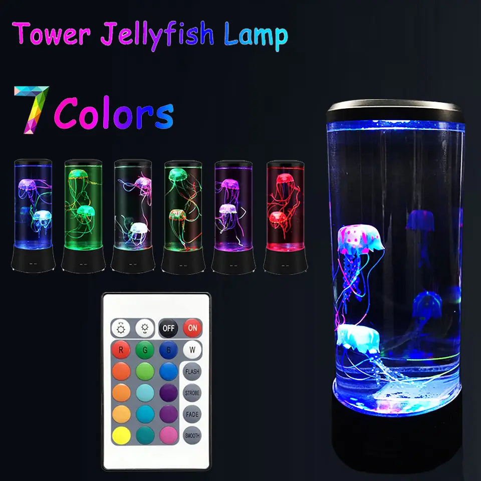 AquaSerene Jellyfish Lamp