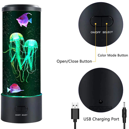 AquaSerene Jellyfish Lamp