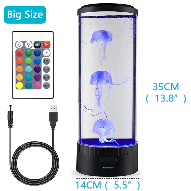 AquaSerene Jellyfish Lamp